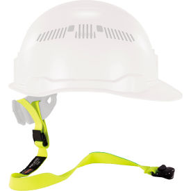 Squids 3155 Hard Hat Elastic Lanyard with Clamp, One Size, Lime, Pack of 10