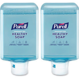 Healthy Soap Refill For ES10 Dispenser, Fragrance Free, 1200 ml Cap., Clear, Pack of 2
