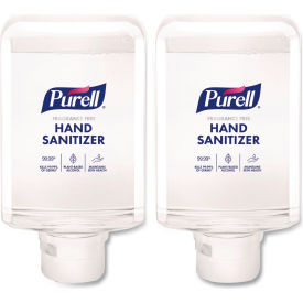 Hand Sanitizer Refill For ES10 Dispenser, Fragrance Free, 1200 ml Cap, Clear, Pack of 2