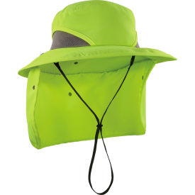 Chill-Its 8934 Ranger Hat with Neck Shade, S/M, Lime