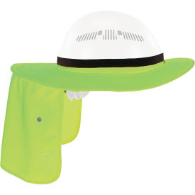 Universal Hard Hat Brim with Neck Shade, One Size, Lime.