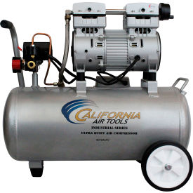 Portable Electric Air Compressor, 1 HP, 8 Gallon Capacity, Horizontal, 4 CFM