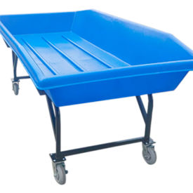 Elevated Sorting Cart, 36 Cu. Ft. Capacity, Blue