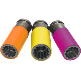 Spline Plus Six Way 3 Piece Suv-Light Truck Socket Set