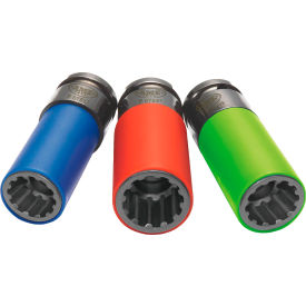 Spline Plus Six Way 3 Piece Automotive Socket Set
