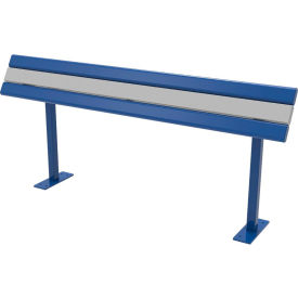 Richmond 6' Leaning Rail, In-Ground Mount, Brown