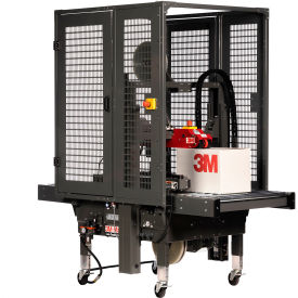 3M-Matic 8000r3 Random Case Sealer with AccuGlide V Taping Head, Side Belt Drive, 3"W Tape