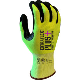 Cut Resistant Gloves, Nano Foam Nitrile Coated, ANSI A5, 2XL, Yellow, 12 Pairs