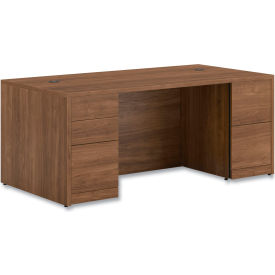 10500 Series Full Height Double Pedestal Office Desk, 72"W x 36"D x 29-1/2"H, Pinnacle