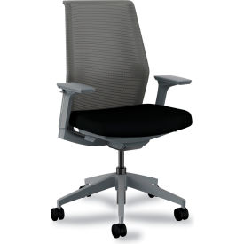 Cipher Task Chair, Mid Back, 15" - 20"H Seat, Black