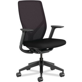 Flexion Task Chair, Mid Back, 14-13/16" - 19-11/16"H Seat, 24"H Back, Black