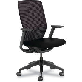 Flexion Task Chair, Mid Back, 14-13/16" - 19-11/16"H Seat, 37-5/8"H Back, Black