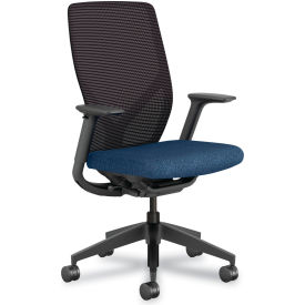 Flexion Task Chair, Mid Back, Seat Height 14-13/16" - 19-11/16", Navy Blue