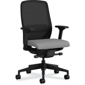 Nucleus Recharge Fabric Task Chair, High Back, 16-5/8" - 21-1/8"H Seat, Frost