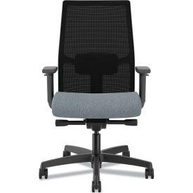 Ignition 2.0 4-Way Stretch Task Chair, Gray Adjustable Lumbar Support, 17" - 21" Seat, Basalt