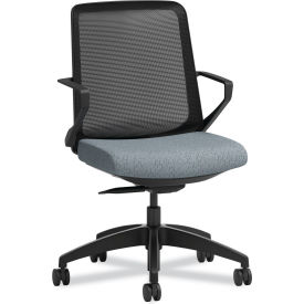 Mid Back Office Chair, 17" - 22"H Seat, Basalt Gray