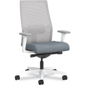 Ignition 2.0 Task Chair, Blue Adjustable Lumbar Support, 17" - 21"H Seat, Basalt