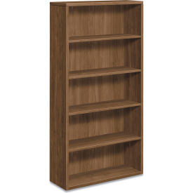 Laminate Bookcase, 36"W x 13-1/8"D x 71"H, Pinnacle Gray