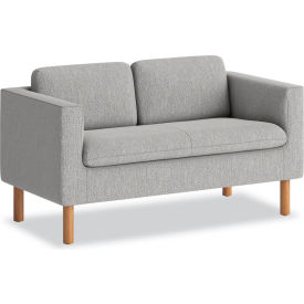 Parkwyn Reception Upholstery Fabric Loveseat, 53-1/2"W x 26-3/4"D x 29"H, Gray