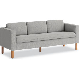 Parkwyn Reception Upholstery Fabric Sofa, 77"W x 26-3/4"D x 29"H, Gray
