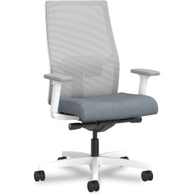 Ignition 2.0 4-Way Stretch Task Chair, Orange Adj. Lumbar Support, 17" - 21"H Seat, Basalt