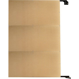 Double-Sided Swing Panel Pegboard, 48"W x 1-1/2"D x 72"H, Natural