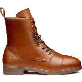 Women's Safety Work Boots, Steel Toe, Size 9, Mystic Dune Brown