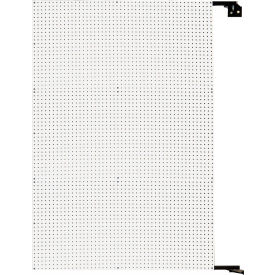 Double-Sided Swing Panel Pegboard, 48"W x 1-1/2"D x 72"H, White