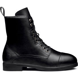 Spice Women's Safety Work Boots, Steel Toe, 7"H, Size 10W, Jet Black