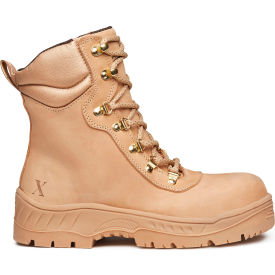 Women's Safety Work Boots, Alloy Toe, 8"H, Size 6, Desert Tan