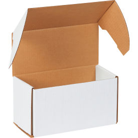 Corrugated Outside Tuck Mailers, 10-5/16"L x 5"W x 5-9/16"H, White