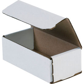 Corrugated Mailers, 6"L x 3-5/8"W x 2"H, White