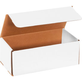 Corrugated Mailers, 10"L x 4-7/8"W x 3-3/4"H, White