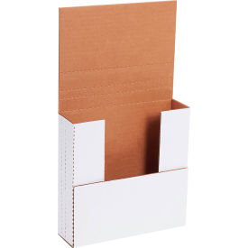 Corrugated Easy-Fold Mailers, 7-1/2"L x 7-1/2"W x 2"H, White