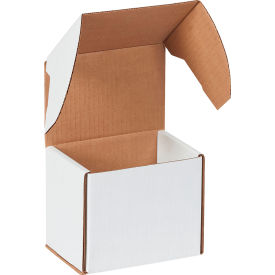 Corrugated Outside Tuck Mailers, 5-5/8"L x 4-3/16"W x 5"H, White