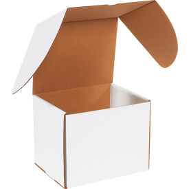 Corrugated Outside Tuck Mailers, 9-1/2"L x 8"W x 8"H, White