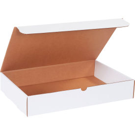 Corrugated Literature Mailers, 18"L x 12"W x 3"H, White