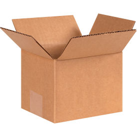 Cardboard Corrugated Boxes, 7"L x 6"W x 5"H, Kraft