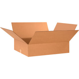 Cardboard Corrugated Boxes, 25-1/4"L x 23"W x 5"H, Kraft