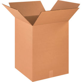 Heavy Duty Double Wall Corrugated Boxes, 16"L x 16"W x 18"H, Kraft