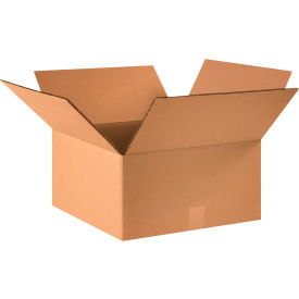 Heavy Duty Double Wall Corrugated Boxes, 16"L x 16"W x 6"H, Kraft