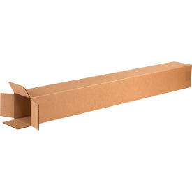 Tall Cardboard Corrugated Boxes, 4"L x 4"W x 40"H, Kraft