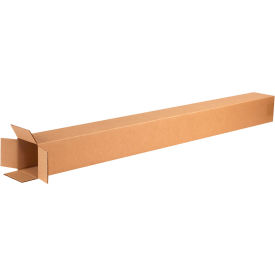 Tall Cardboard Corrugated Boxes, 4"L x 4"W x 50"H, Kraft