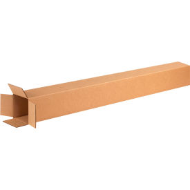 Tall Cardboard Corrugated Boxes, 4"L x 4"W x 74"H, Kraft
