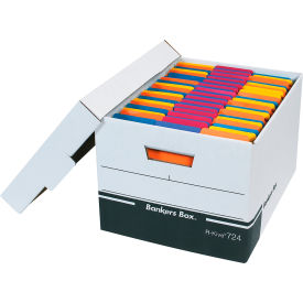 File Storage Boxes, 15"L x 12"W x 10"H, Black