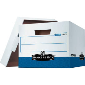 File Storage Boxes, 15"L x 12"W x 10"H, Blue