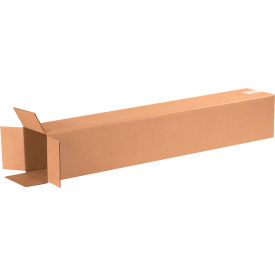 Tall Cardboard Corrugated Boxes, 6"L x 6"W x 32"H, Kraft