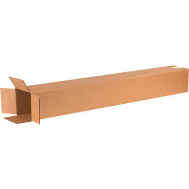 Tall Cardboard Corrugated Boxes, 6"L x 6"W x 50"H, Kraft