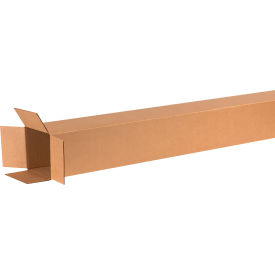 Tall Cardboard Corrugated Boxes, 6"L x 6"W x 62"H, Kraft