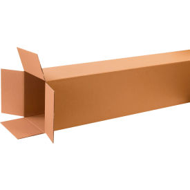 Tall Cardboard Corrugated Boxes, 12"L x 12"W x 52"H, Kraft